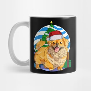 Pekingese Dog Cute Santa Christmas Gift Mug